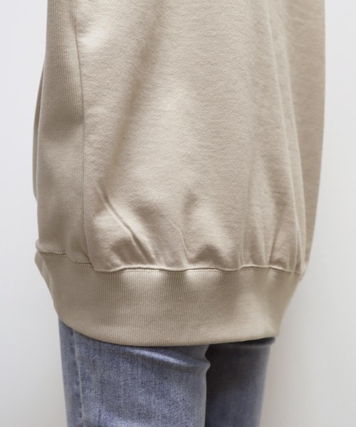 andme（アンドミー）の「【新色追加】スウェットボリューム袖トップス（スウェット・レディース・ホワイト/ブラック/オートミール/ライトベージュ/ライトピンク/ブルー/ライトブルー/ブラウン/イエロー/コーラルピンク/ネイビー/杢グレー・FREE）」の19枚目の写真