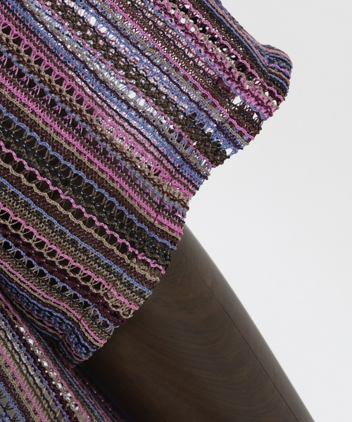 CAMBIO(カンビオ)の「mhs1930- Openwork Open Collar Short Sleeve Shirts シャツ(シャツ/ブラウス・メンズ・カーキ/パープル・M/L)」の18枚目の写真