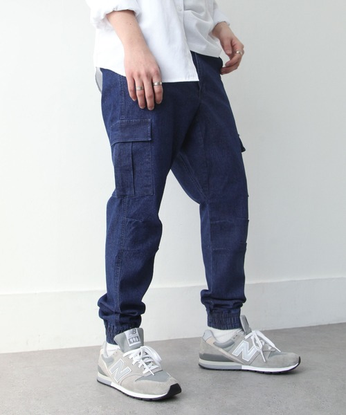 ZIP FIVE（ジップファイブ）の「【ZIP FIVE】高密度ツイル・チノ＆デニム テーパードカーゴジョガーパンツ（カーゴパンツ・メンズ・カーキ/キャメル/ブラック/ベージュ/ライトブルー/ネイビー/ブルー・SMALL/MEDIUM/LARGE）」の15枚目の写真