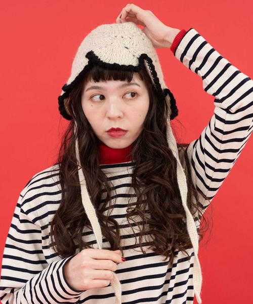 Dot＆Stripes CHILD WOMAN（ドットアンドストライプス　チャイルドウーマン）の「ネパール　ギルボックスかぎ針HAT（ハット・レディース・キナリ・FREE）」の4枚目の写真