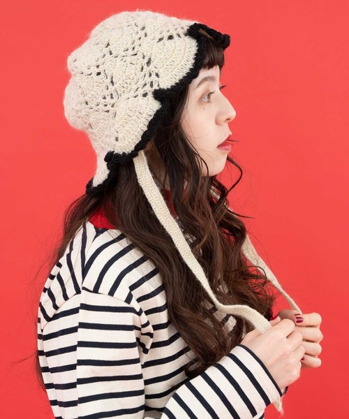 Dot＆Stripes CHILD WOMAN（ドットアンドストライプス　チャイルドウーマン）の「ネパール　ギルボックスかぎ針HAT（ハット・レディース・キナリ・FREE）」の7枚目の写真