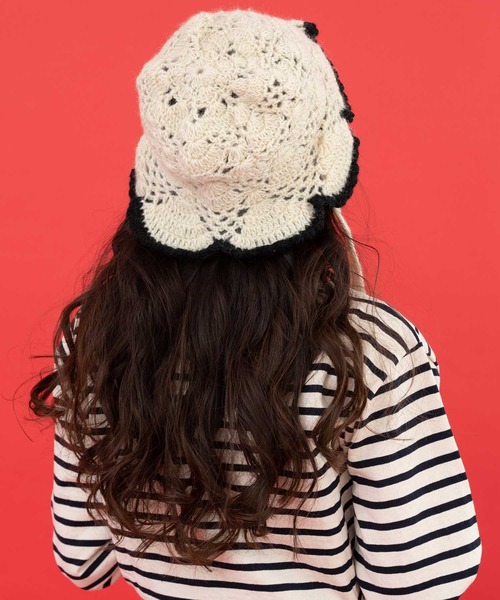 Dot＆Stripes CHILD WOMAN（ドットアンドストライプス　チャイルドウーマン）の「ネパール　ギルボックスかぎ針HAT（ハット・レディース・キナリ・FREE）」の6枚目の写真