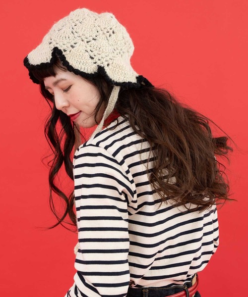 Dot＆Stripes CHILD WOMAN（ドットアンドストライプス　チャイルドウーマン）の「ネパール　ギルボックスかぎ針HAT（ハット・レディース・キナリ・FREE）」の5枚目の写真