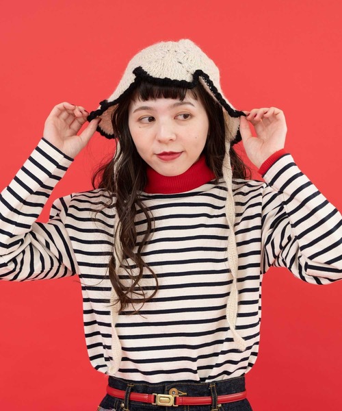Dot＆Stripes CHILD WOMAN（ドットアンドストライプス　チャイルドウーマン）の「ネパール　ギルボックスかぎ針HAT（ハット・レディース・キナリ・FREE）」の3枚目の写真