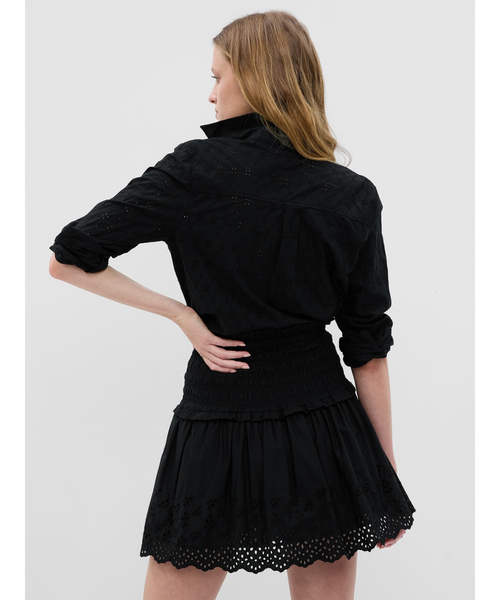 ★MSGM★アイレット ウール ミニ スカート MSGM ミニスカート | ニュートラル | FARFETCH JP