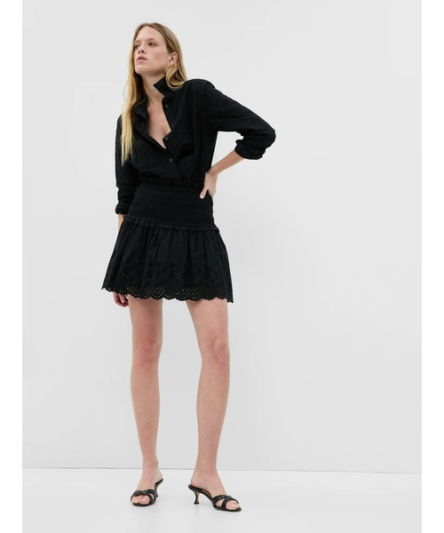 ★MSGM★アイレット ウール ミニ スカート MSGM ミニスカート | ニュートラル | FARFETCH JP