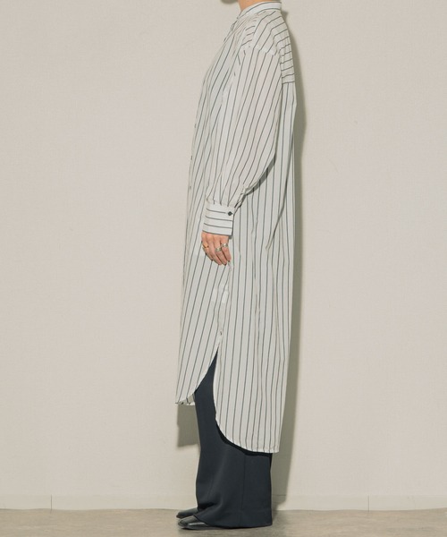 ottilie（オティーリエ）の「ottilie ストライプシャツワンピ（シャツワンピース・レディース・ピンク/ブルー/オフホワイト・FREE）」の10枚目の写真