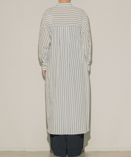 ottilie（オティーリエ）の「ottilie ストライプシャツワンピ（シャツワンピース・レディース・ピンク/ブルー/オフホワイト・FREE）」の11枚目の写真