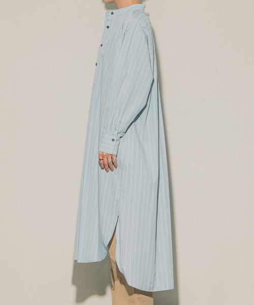ottilie（オティーリエ）の「ottilie ストライプシャツワンピ（シャツワンピース・レディース・ピンク/ブルー/オフホワイト・FREE）」の13枚目の写真