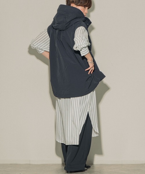 ottilie（オティーリエ）の「ottilie ストライプシャツワンピ（シャツワンピース・レディース・ピンク/ブルー/オフホワイト・FREE）」の18枚目の写真