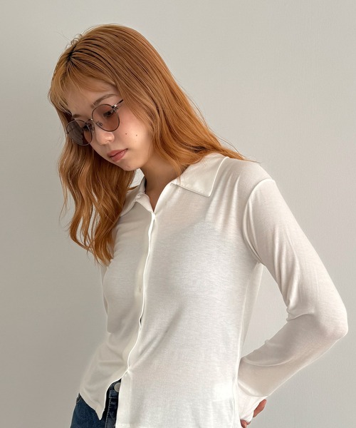 CANAL JEAN（キャナルジーン）の「Dume　Carrissa(カリッサ)メタルフレームカラーサングラス（サングラス・レディース・ライトグレー/ライトブラウン・ONE SIZE）」の2枚目の写真