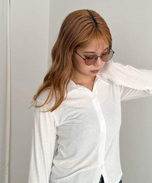 CANAL JEAN（キャナルジーン）の「Dume　Carrissa(カリッサ)メタルフレームカラーサングラス（サングラス・レディース・ライトグレー/ライトブラウン・ONE SIZE）」の10枚目の写真