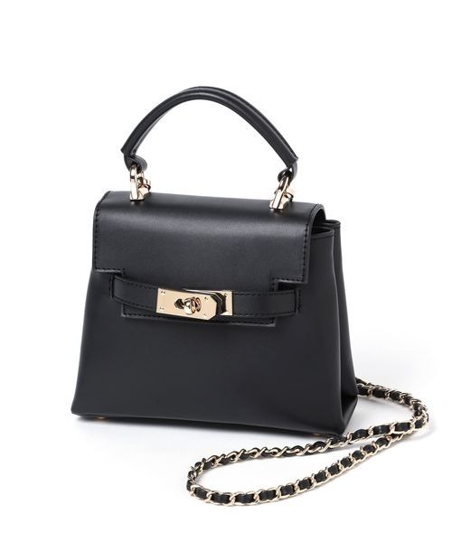 mysty woman（ミスティウーマン）の「【黒田真友香さんコラボ】ベルテッドBAG 193675（ショルダーバッグ・レディース・ブラック/ブラウン系・FREE）」の8枚目の写真