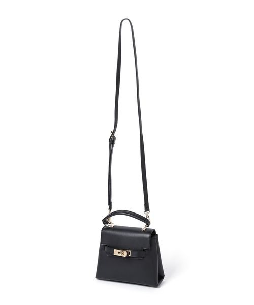 mysty woman（ミスティウーマン）の「【黒田真友香さんコラボ】ベルテッドBAG 193675（ショルダーバッグ・レディース・ブラック/ブラウン系・FREE）」の9枚目の写真
