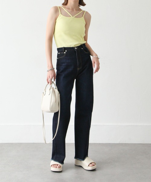 お値下げ❗CLOE　フィービーファイロ　キャミソール　ペパーミントグリーン Chillfar（チルファー）の「パット付きデザインキャミソール