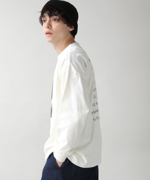 RAGEBLUE（レイジブルー）の「【NEWYORK BOTANICAL GARDEN】コラボプリントロンT（Tシャツ/カットソー・メンズ・ブラック/ホワイト系その他3/ホワイト/グリーン・LARGE/MEDIUM）」の10枚目の写真