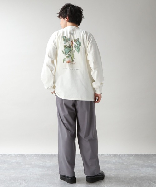 RAGEBLUE（レイジブルー）の「【NEWYORK BOTANICAL GARDEN】コラボプリントロンT（Tシャツ/カットソー・メンズ・ブラック/ホワイト系その他3/ホワイト/グリーン・LARGE/MEDIUM）」の13枚目の写真