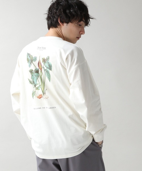 RAGEBLUE（レイジブルー）の「【NEWYORK BOTANICAL GARDEN】コラボプリントロンT（Tシャツ/カットソー・メンズ・ブラック/ホワイト系その他3/ホワイト/グリーン・LARGE/MEDIUM）」の17枚目の写真