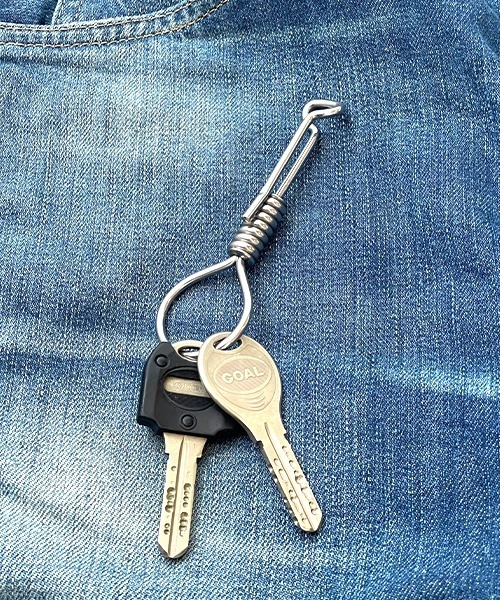 セール】無骨に小物を彩る。首縄モチーフ キーリング（キーケース/キー