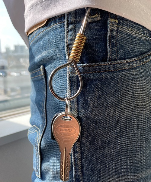 無骨に小物を彩る。首縄モチーフ キーリング/キーホルダー（キーケース