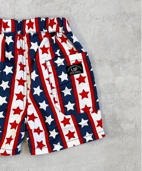 Life Support Products（ライフサポートプロダクツ）の「総柄ショートタックパンツ(80～150cm)（その他パンツ・キッズ・マルチ/ネイビー/チャコール/オフホワイト・80/150/100/110/95/120/90/130/140）」の5枚目の写真