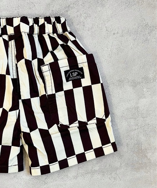 Life Support Products（ライフサポートプロダクツ）の「総柄ショートタックパンツ(80～150cm)（その他パンツ・キッズ・マルチ/ネイビー/チャコール/オフホワイト・80/150/100/110/95/120/90/130/140）」の7枚目の写真