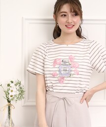 couture brooch | 香水瓶プリントT(Tシャツ/カットソー)