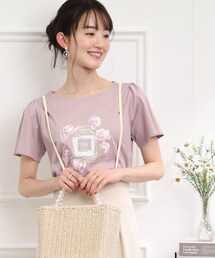 couture brooch | 【なめらかコットン100％】香水瓶プリントTシャツ(Tシャツ/カットソー)