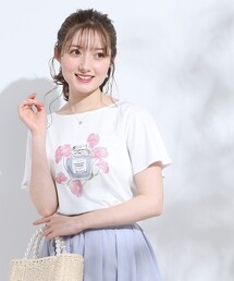 couture brooch | 香水瓶プリントT(Tシャツ/カットソー)