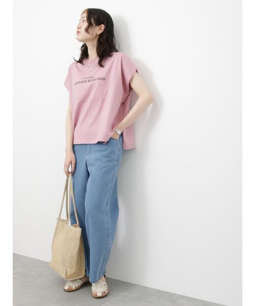 Samansa Mos2 blue（サマンサモスモスブルー）の「くるみパイピングサマートートバッグ（ハンドバッグ・レディース・ベージュ/ブラック/サックスブルー・ﾌﾘ-）」の18枚目の写真