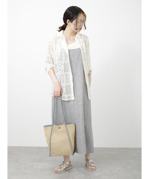 Samansa Mos2 blue（サマンサモスモスブルー）の「くるみパイピングサマートートバッグ（ハンドバッグ・レディース・ベージュ/ブラック/サックスブルー・ﾌﾘ-）」の20枚目の写真