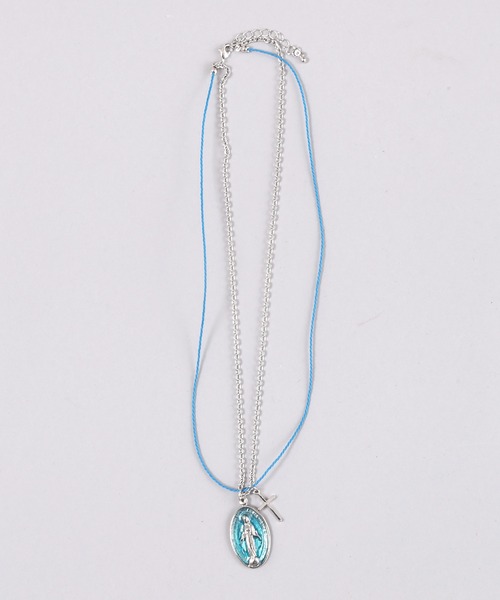 Figments（フィグメンツ）の「2連マリアコインネックレス（ネックレス・レディース・ブラック/ブルー・FREE）」の6枚目の写真