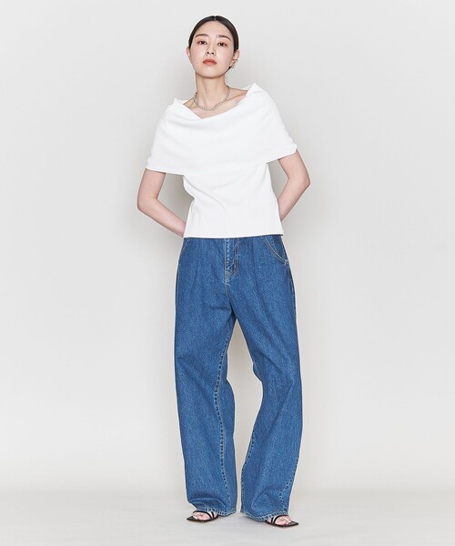 ASTRAET＞CO タック ワイド デニムパンツ（デニムパンツ