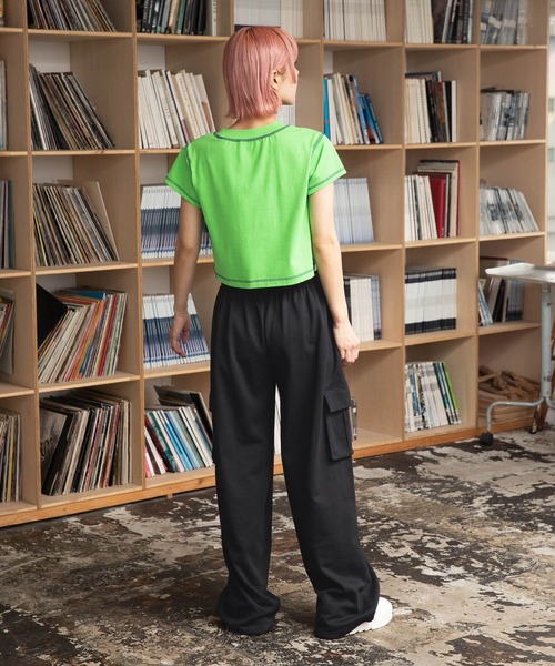 PBLIM(ページボーイリム)の「PBLIM/スウェットカーゴパンツ(スウェットパンツ・レディース・ブラック/グレー・MEDIUM/LARGE)」の6枚目の写真