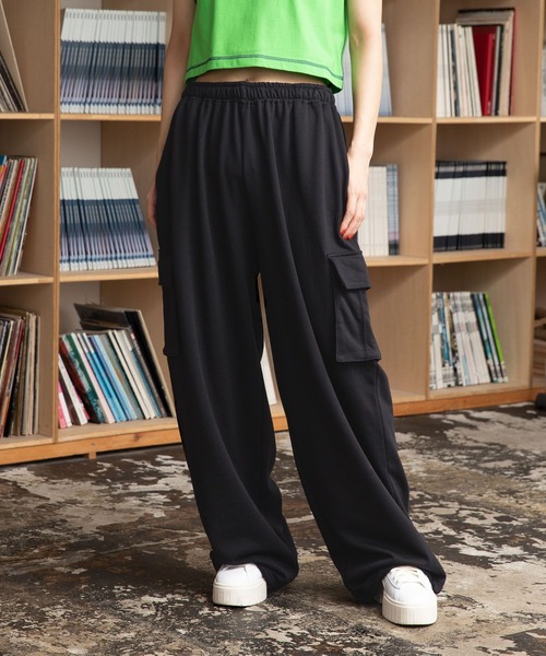 PBLIM(ページボーイリム)の「PBLIM/スウェットカーゴパンツ(スウェットパンツ・レディース・ブラック/グレー・MEDIUM/LARGE)」の7枚目の写真