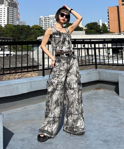 PAGEBOY（ページボーイ）の「クラウドブリーチリメイクビスチェ（ベスト・レディース・ブルー/ブラック・FREE）」の8枚目の写真