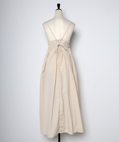 Bonjour Sagan（ボンジュールサガン）の「ナイロンレースアップキャミワンピース（ワンピース・レディース・ブラック/キナリ・FREE）」の18枚目の写真