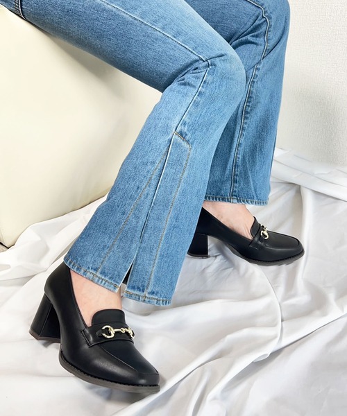 lus.（ラスドット）の「ビットローファーパンプス レディース 6cmヒール（ローファー・レディース・ブラック/ブラック系その他/ベージュ/ダークブラウン/ブラウン/ベージュ系その他/ブラック系その他2/ベージュ系その他2/ブラック系その他3・LL/3L/L/S/M/SS）」の11枚目の写真