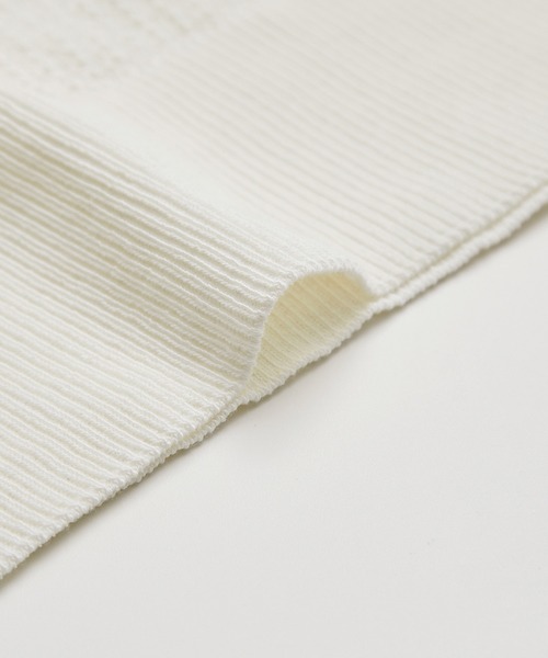 ROPE' PICNIC（ロペピクニック）の「ERI SILK 透かしドルマンニットプルオーバー（ニット/セーター・レディース・ブラック/ホワイト/ブルー・38）」の9枚目の写真