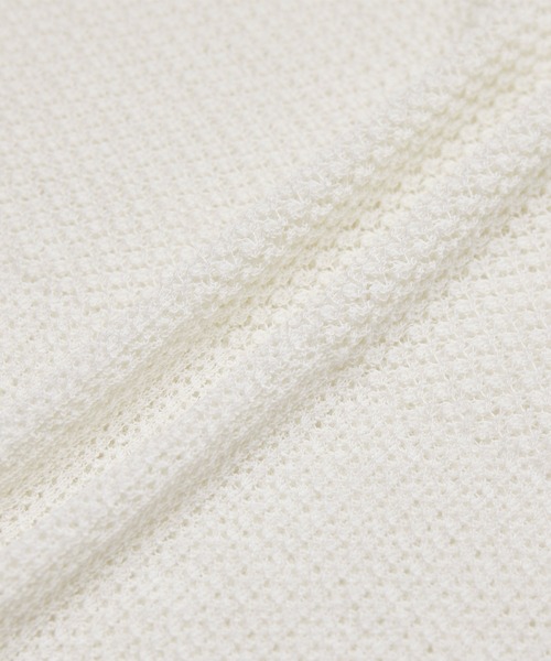 ROPE' PICNIC（ロペピクニック）の「ERI SILK 透かしドルマンニットプルオーバー（ニット/セーター・レディース・ブラック/ホワイト/ブルー・38）」の10枚目の写真