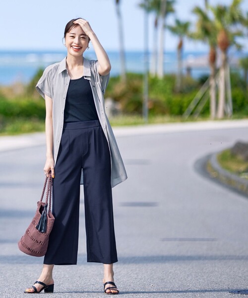 【セール】【新色追加・洗える】ストレートワイドパンツ（その他パンツ）｜Tiaclasse（ティアクラッセ）