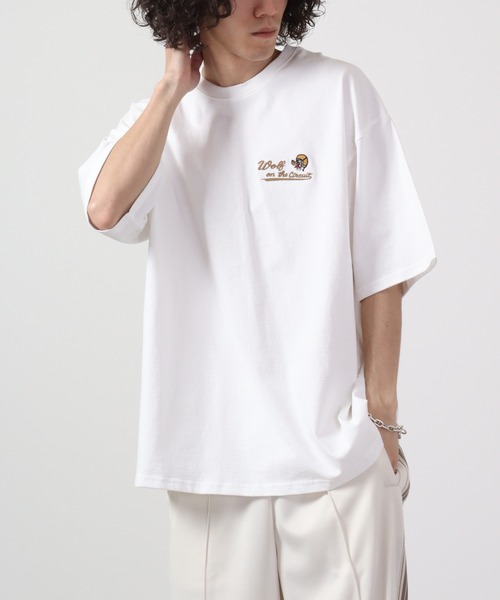 [Tilde seoul] マルコ 配色 ドット ルーズ Tシャツ セール】Geometric Skyline Drawcord T-Shirt / ジオメトリック