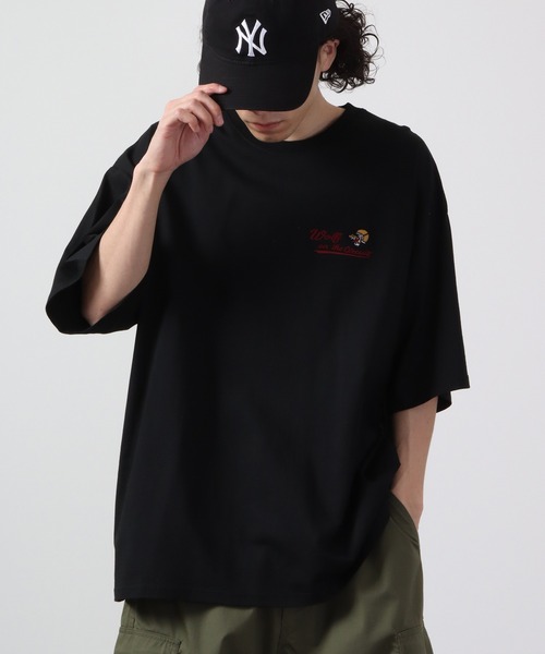 セール】ルーズシルエット刺繍半袖Tシャツ（Tシャツ/カットソー