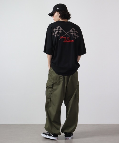 ATELANE(アテレーン)の「ルーズシルエット刺繍半袖Tシャツ(Tシャツ/カットソー・メンズ・ホワイト/ブラック/グリーン・M/L)」の15枚目の写真