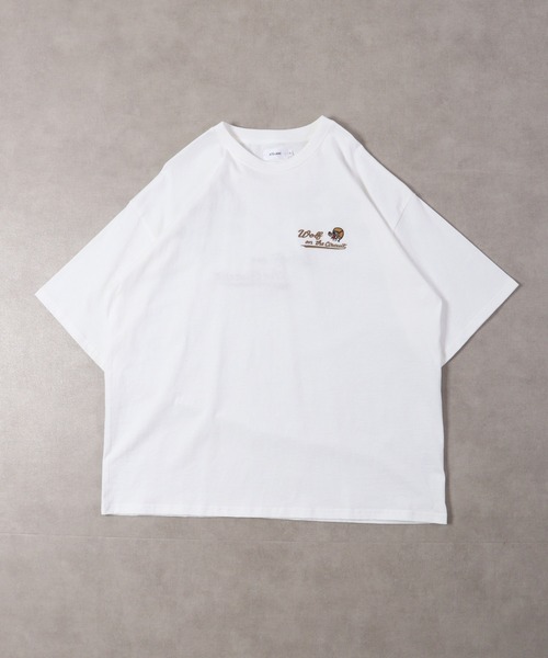 セール】ルーズシルエット刺繍半袖Tシャツ（Tシャツ/カットソー