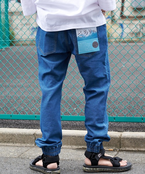 Blue Standard (ブルースタンダード)の「【BLUE STANDARD/ブルースタンダード】AIRBLOW エアブロウデニム ジョガーパンツ 夏デニム 裾リブ(デニムパンツ・メンズ・ネイビー/ブルー・MEDIUM/LARGE/X-LARGE)」の14枚目の写真