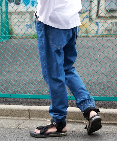 Blue Standard (ブルースタンダード)の「【BLUE STANDARD/ブルースタンダード】AIRBLOW エアブロウデニム ジョガーパンツ 夏デニム 裾リブ(デニムパンツ・メンズ・ネイビー/ブルー・MEDIUM/LARGE/X-LARGE)」の15枚目の写真