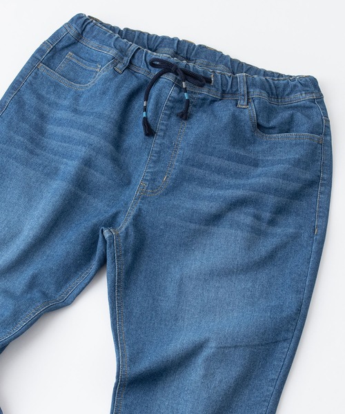Blue Standard (ブルースタンダード)の「【BLUE STANDARD/ブルースタンダード】AIRBLOW エアブロウデニム ジョガーパンツ 夏デニム 裾リブ(デニムパンツ・メンズ・ネイビー/ブルー・MEDIUM/LARGE/X-LARGE)」の21枚目の写真