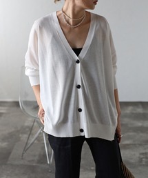 【新品】UNITED ARROWS サイドスリット カーディガン RIVE DROITE（リヴドロワ）の「サイドスリット2WAYカーディガン