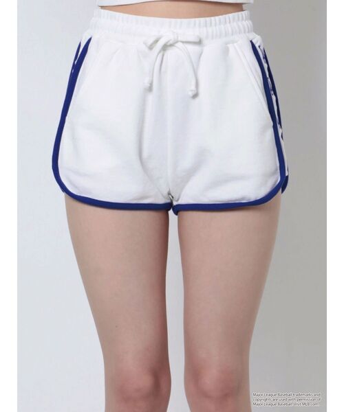 GYDA（ジェイダ）の「GYDA [MLB] サイドLOGOスウェットショートパンツ（スウェットパンツ・レディース・グレー/オフホワイト/ブラック・FREE）」の5枚目の写真